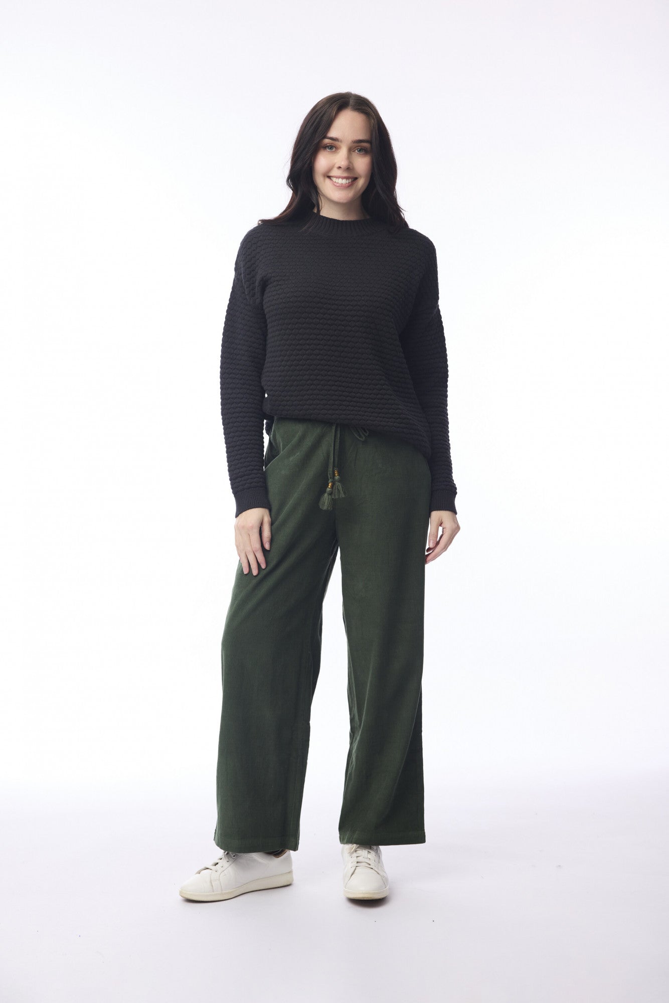 Cord Solid Wide Pant
