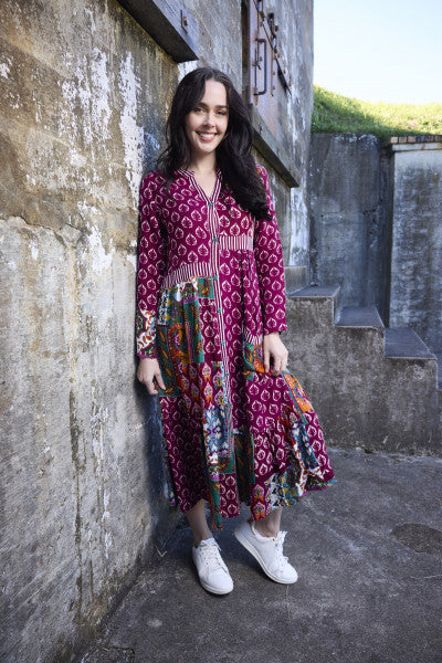 Prato Dress Patch long sleeve