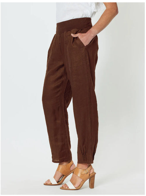 GS Linen Pants pleated hem