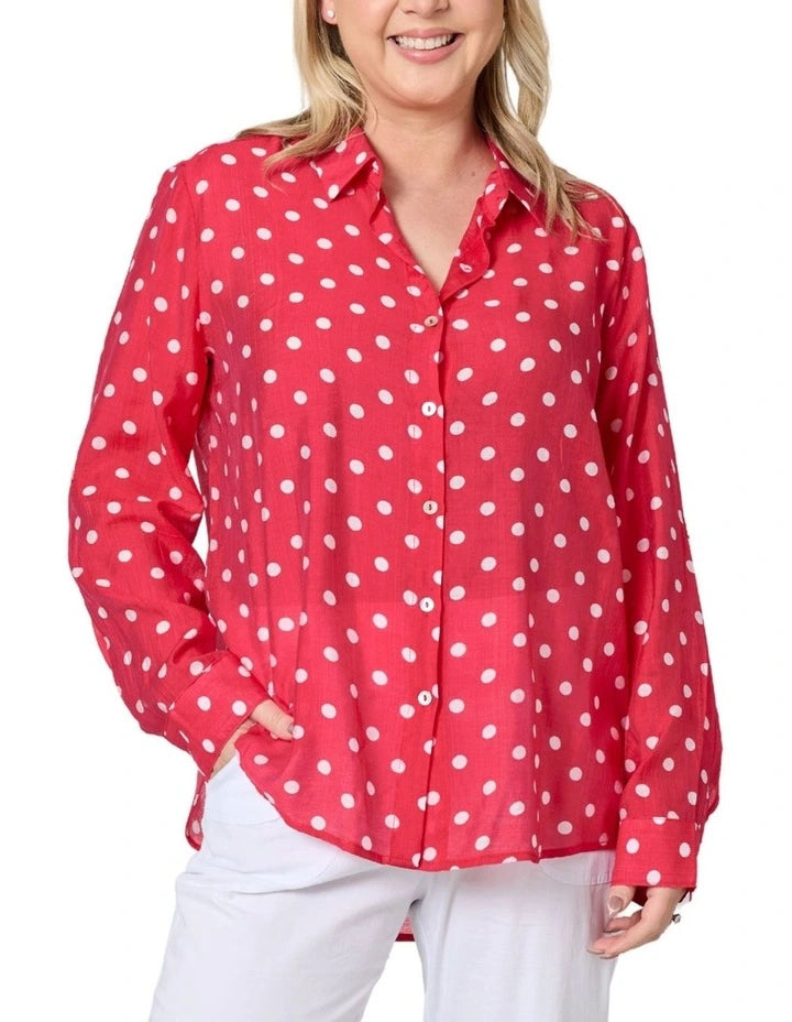 French Rose Shirt, soft and floaty