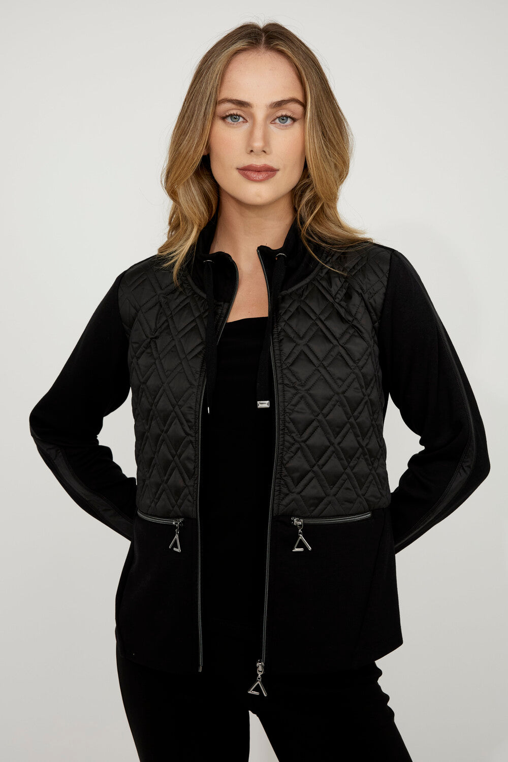 Knit Jacket Quilted Sports Jacket