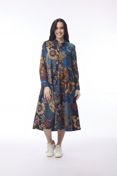 Maluku Dress Midi Collar