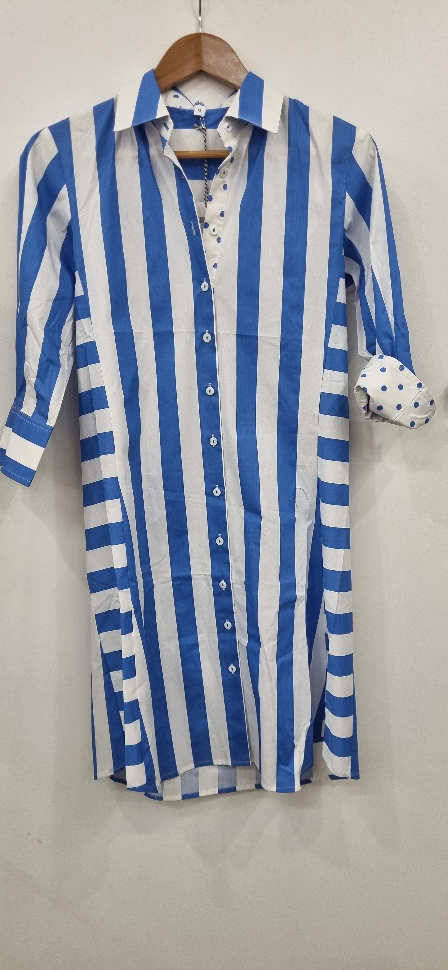 Cotton Two Way Stripe Shirtmaker