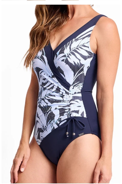 Gathered Surplice One-piece
