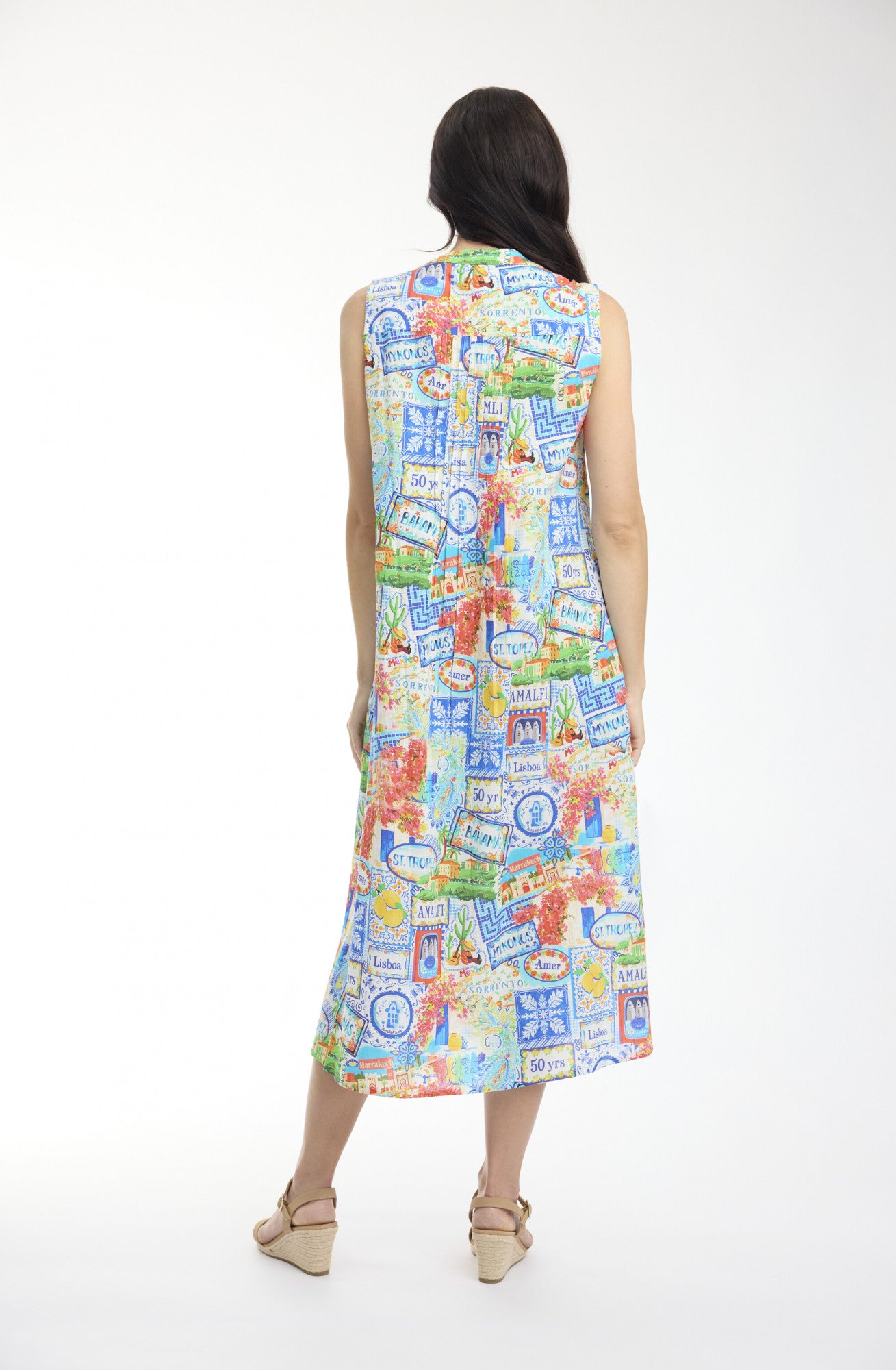 Travel Dress Maxi Pleated