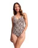 DD/E Ruched Bar Front OnePiece