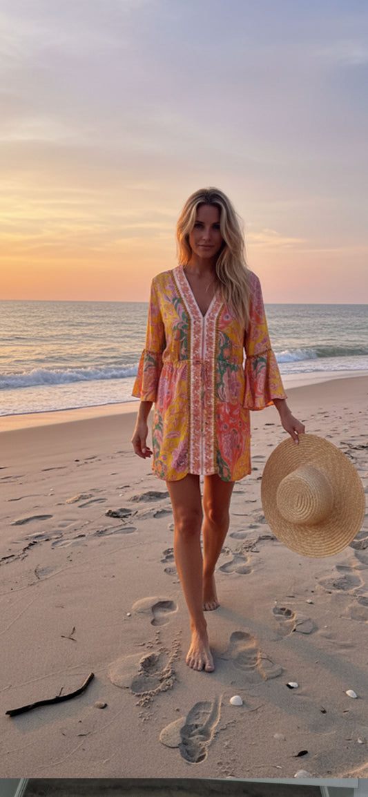 Joy Bell Sleeve Dress