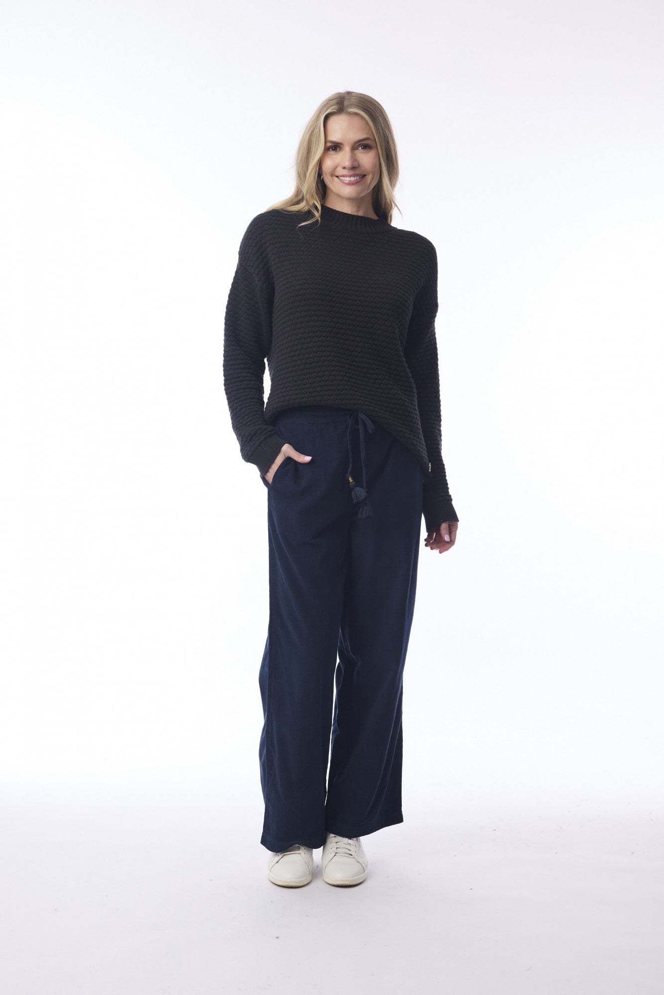 Cord Solid Wide Pant