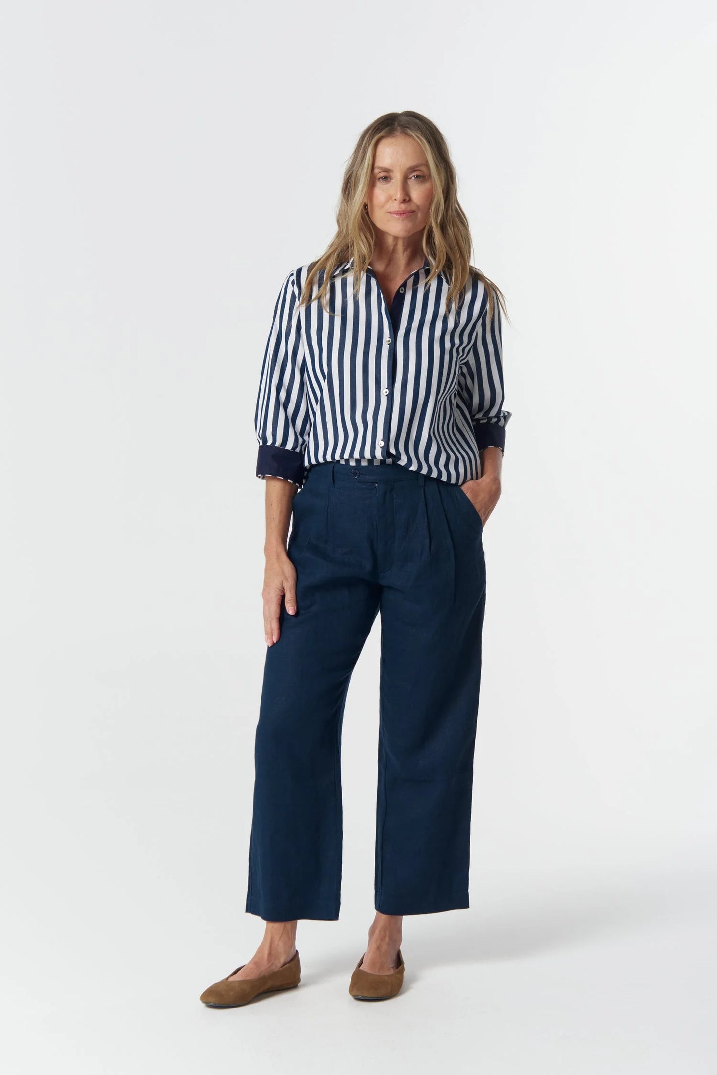 Original Multi Stripe 3/4 Long Sleeve Top