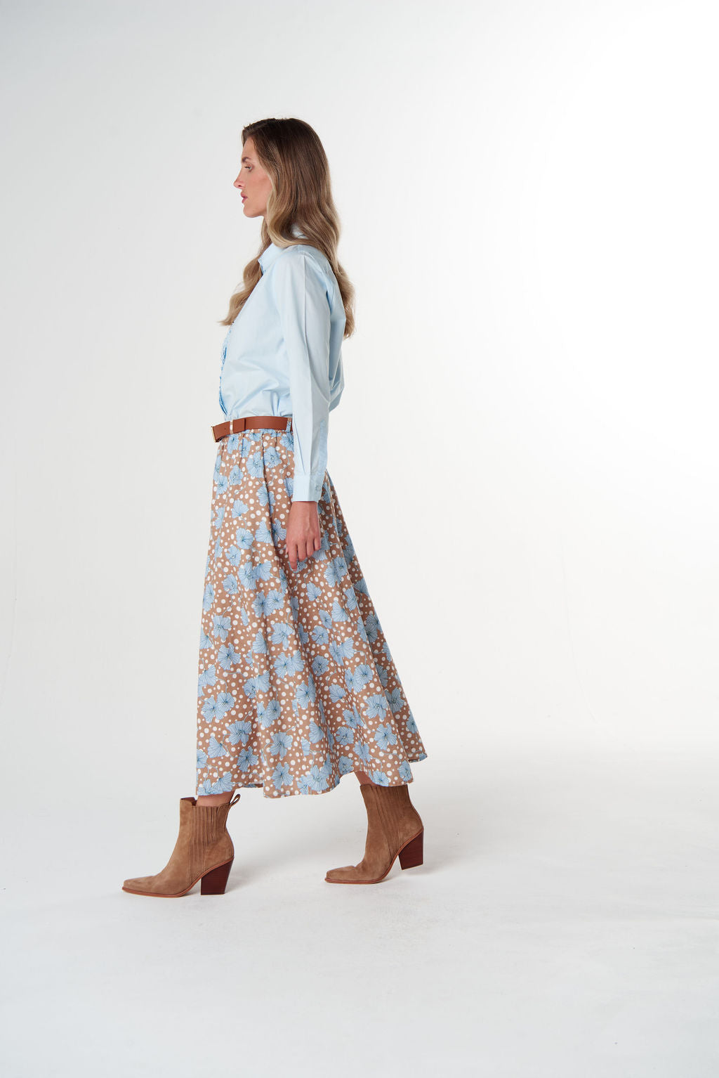 Barn Dance Line Cotton Skirt