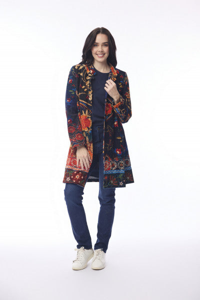 Coat Mid Digital Embroidered
