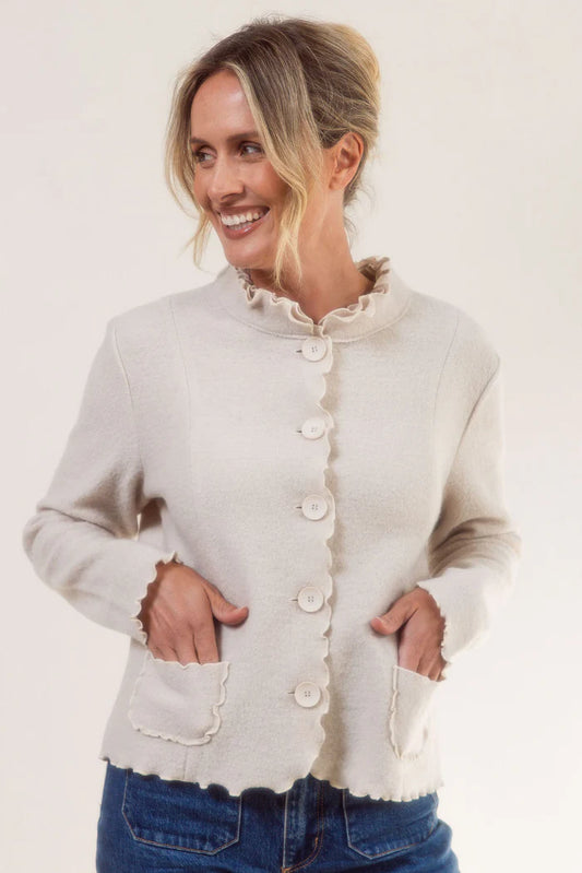 Ruffle Trim Jacket