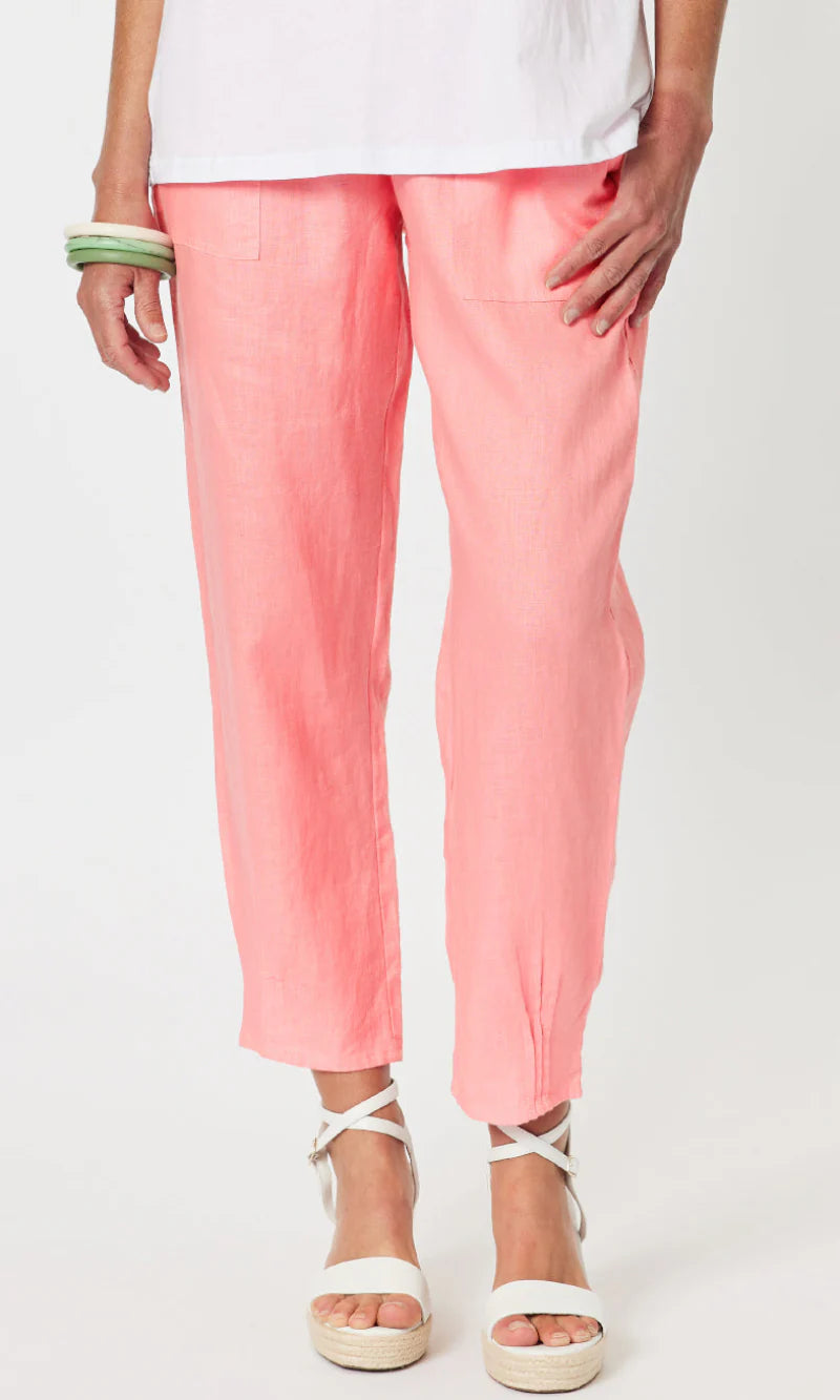 GS Linen Pants pleated hem