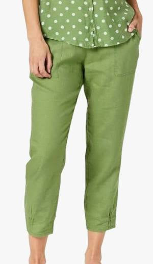 GS Linen Pants pleated hem