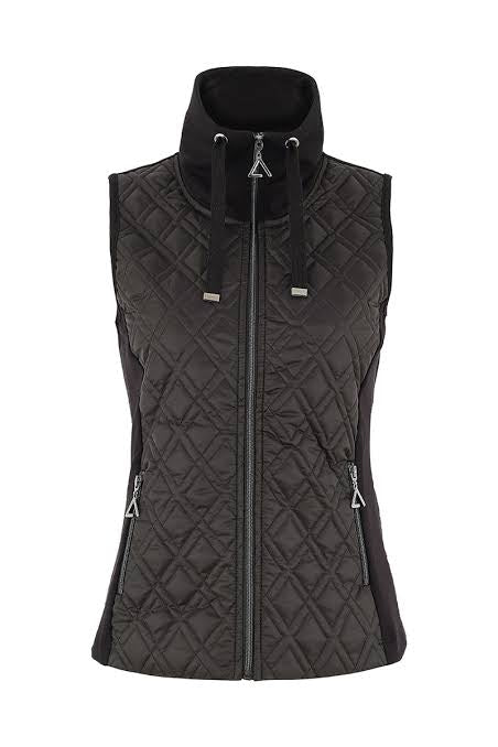 Knit Vest Quilted Sleeveless