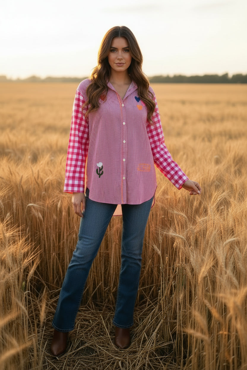 Zoda L/S Button Up Shirt Embroidered