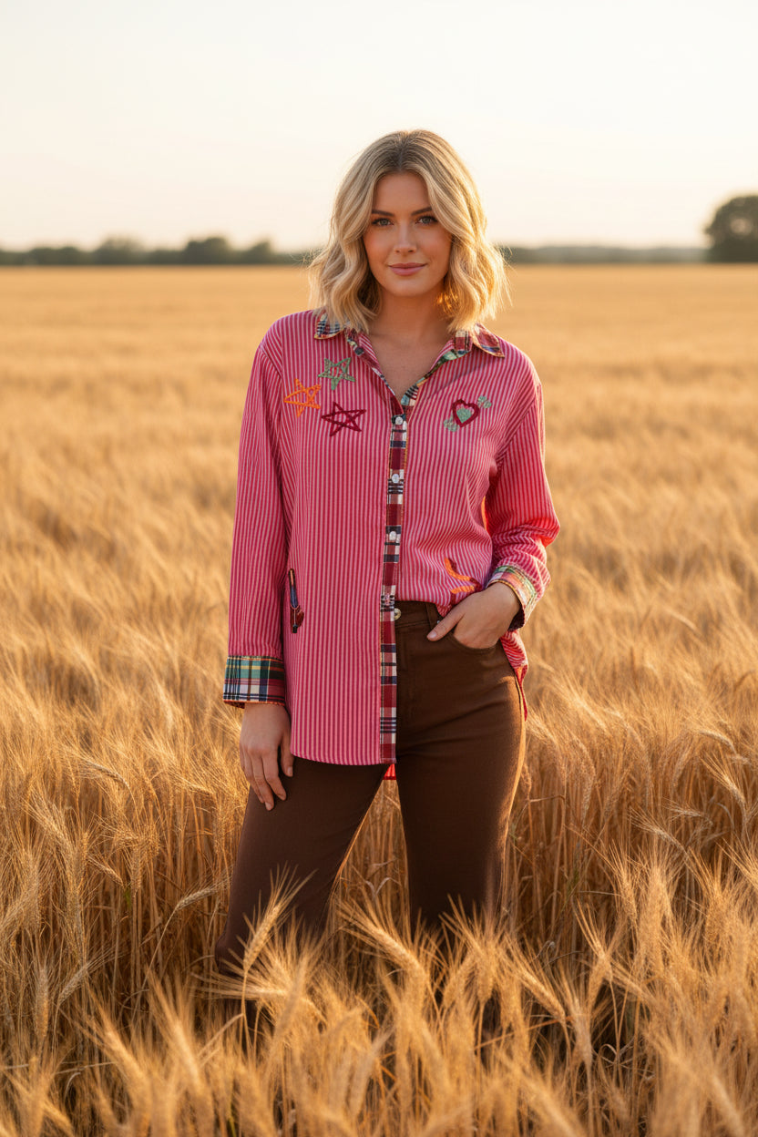 Zoda L/S Button Up Shirt Embroidered