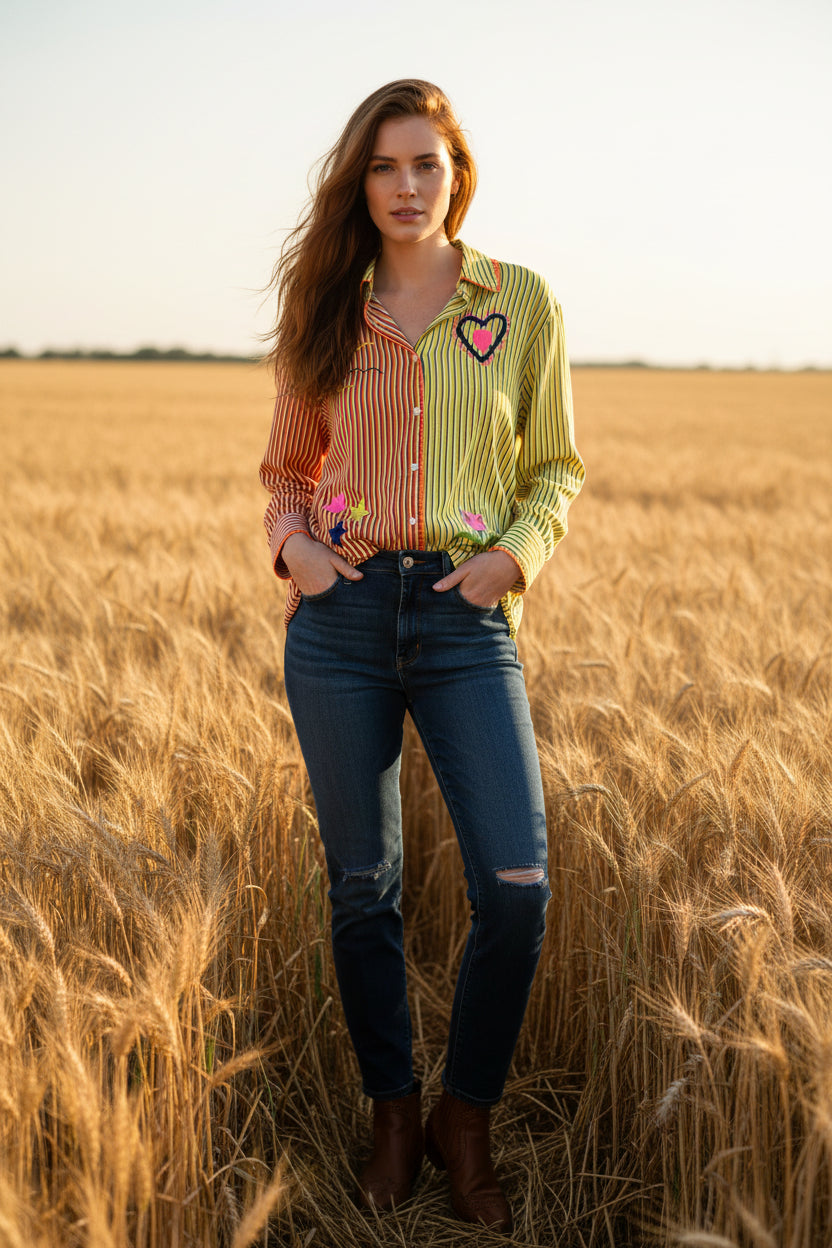 Zoda L/S Button Up Shirt Embroidered