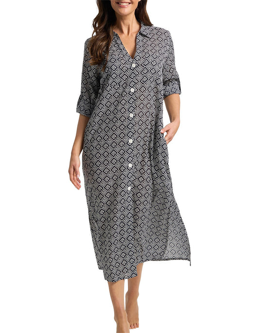 Geneva Button Midi Dress
