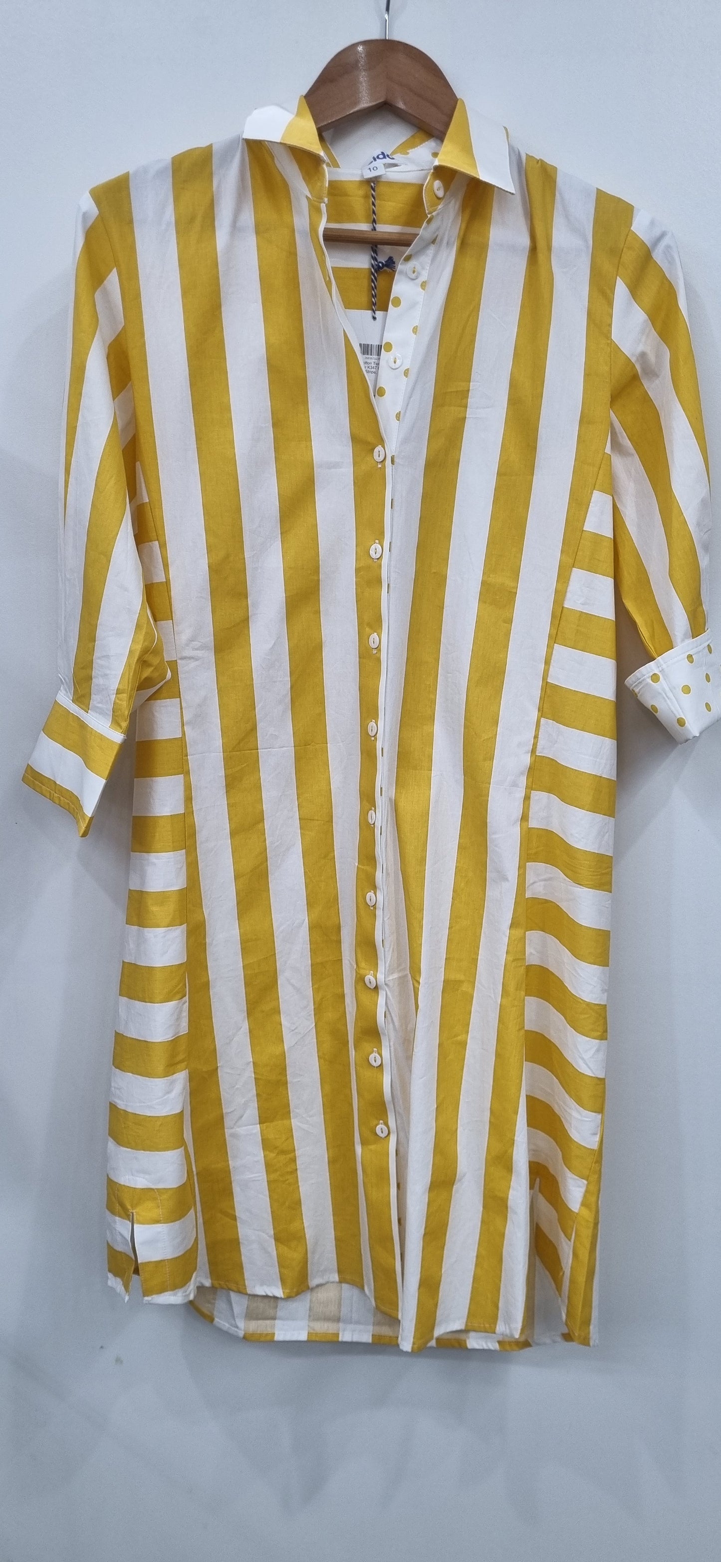 Cotton Two Way Stripe Shirtmaker