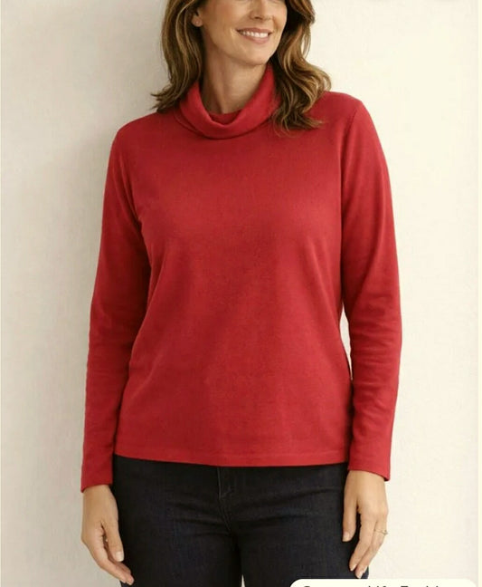 Roll Neck Long Sleeve T