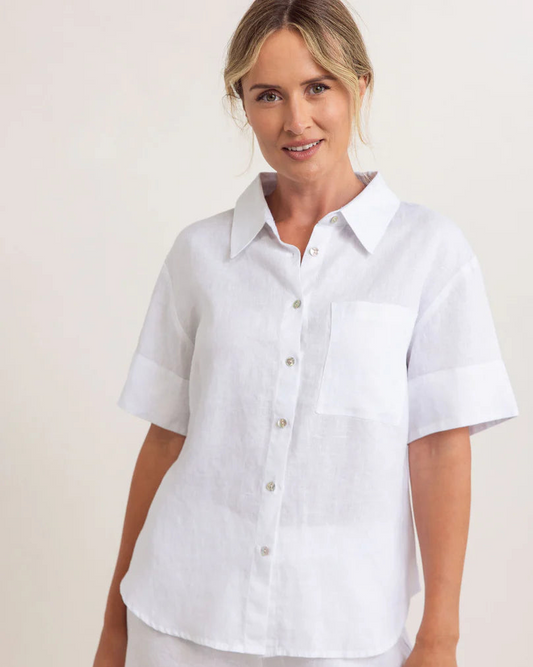 Linen SS 1 pocket Shirt
