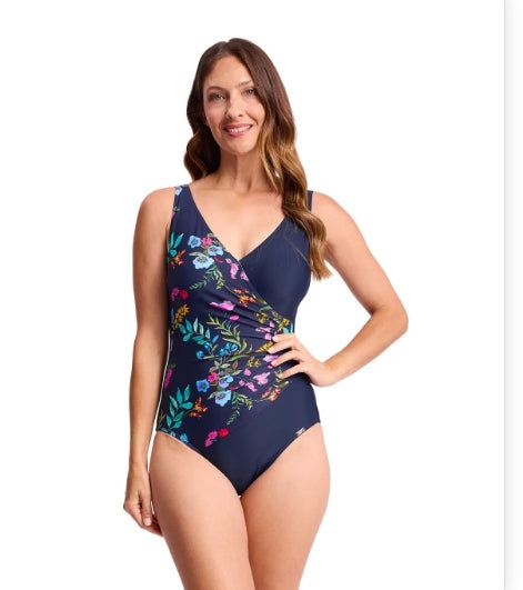 Gathered Surplice One-piece