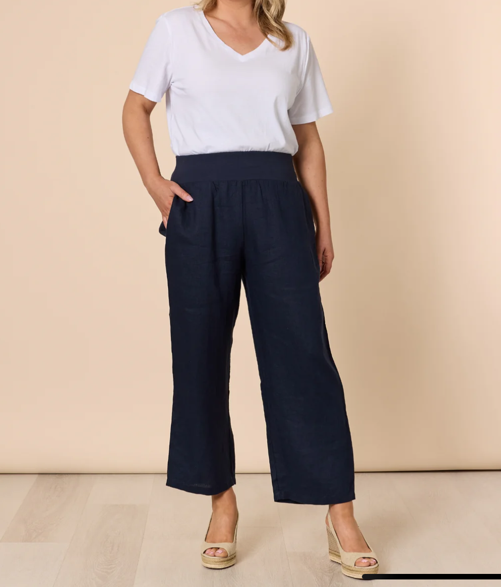 GS Wide leg linen pants