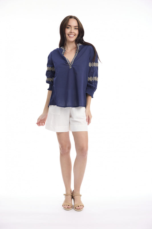 Solid Embroidery TOP