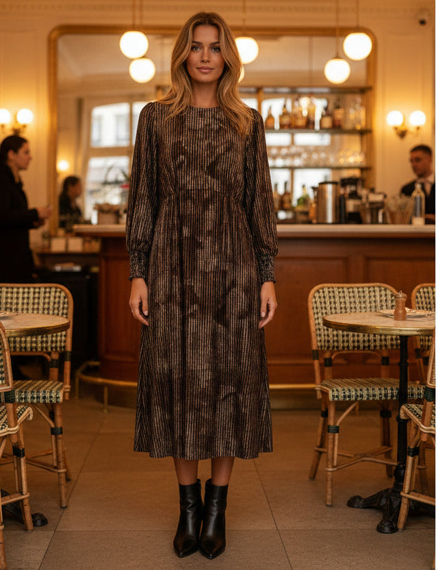 Park St Print Dress