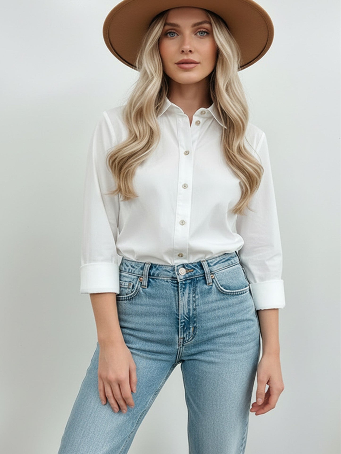 Classic Cotton Shirt Button Up