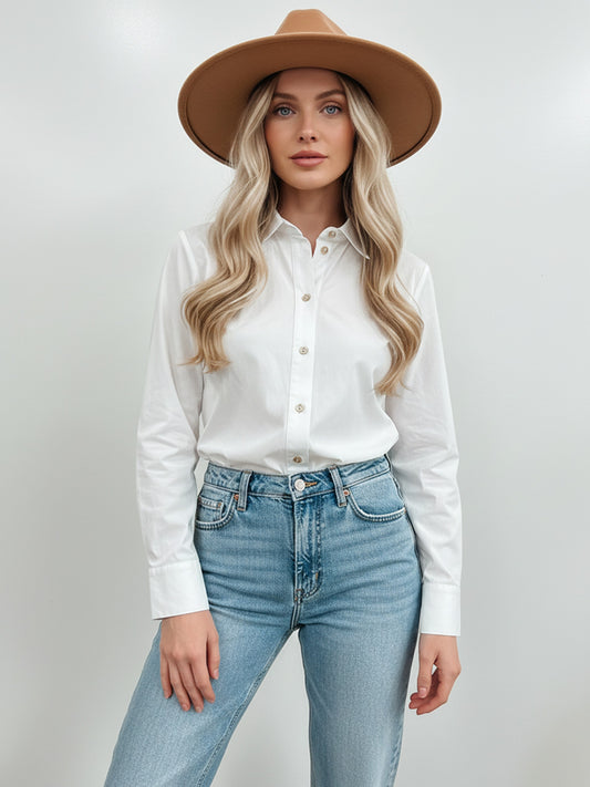 Classic Cotton Shirt Button Up