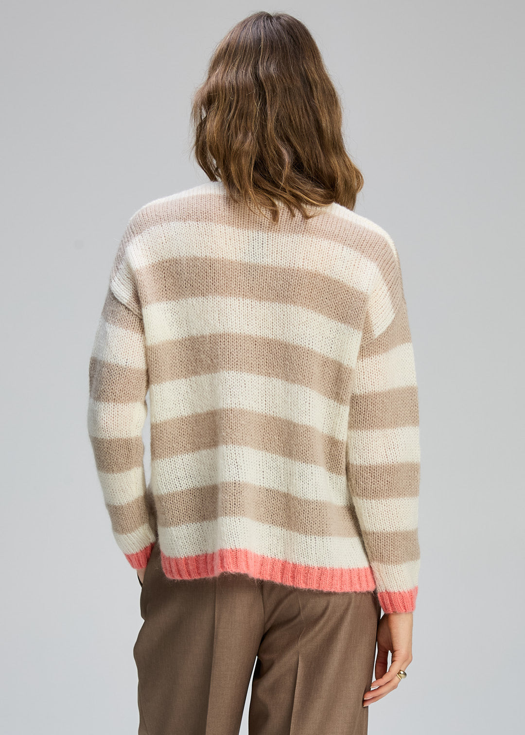 Cozy Kid Stripe V Knit