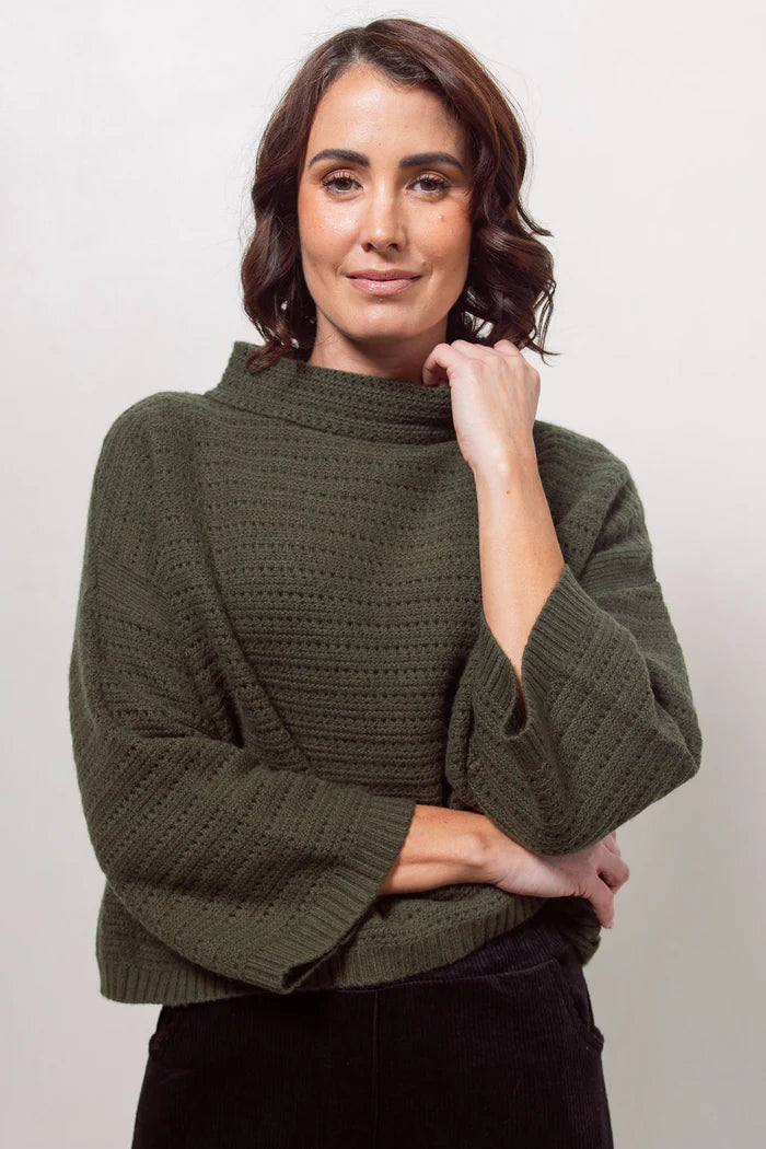 Pointelle Knit Top
